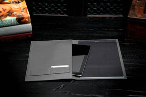 Cool Engraved Padfolio with Notepad and Tablet Sleeve