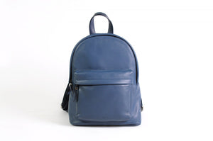 The Cortina Calf Leather Backpack - Capri Blue