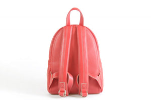 The Cortina Calf Leather Backpack - Lava Red