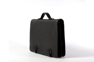 Black Leather briefcase, Leather Briefcase, Soft Leather Briefcase, Borlino Leather Briefolio, Executive Black Leather Briefcase