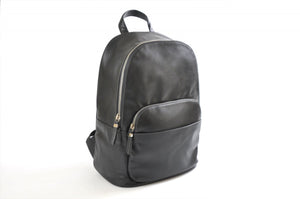 Leather Backpack - Our lightweight hark Grey Calf Leather Belluno Backpack is our sleekest style contemporary backpack yet. Made from beautiful soft calf leathers that will become even softer and more beautiful over time. 