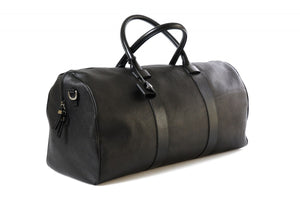 Leather Duffel - This lightweight hand-crafted leather duffel bag is constructed of the finest Italian soft calf leathers. It's perfect for weekend trips that securely fits in the plane overhead. Great for a short trip to the gym or country club as well. The spacious interior also has a secure zippered pocket.
