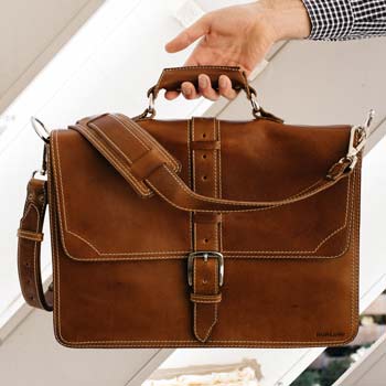 Handmade Italian Leather Briefcases for Professionals