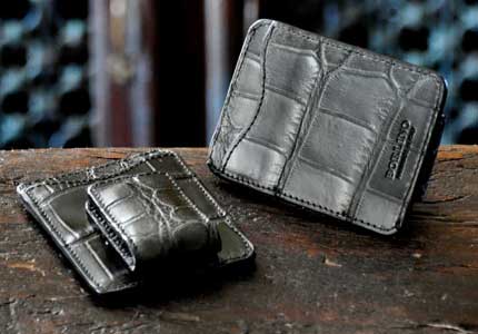 Leather Card Cases, Money Clips and Wallets