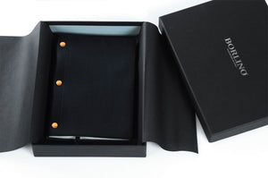 3-Screw Italian Leather Journal - Onyx Black