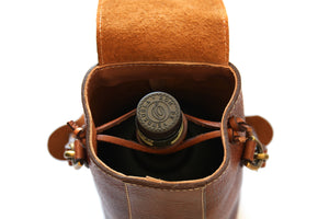 Italian Leather Spirits Carrier - Vachetta Leathers