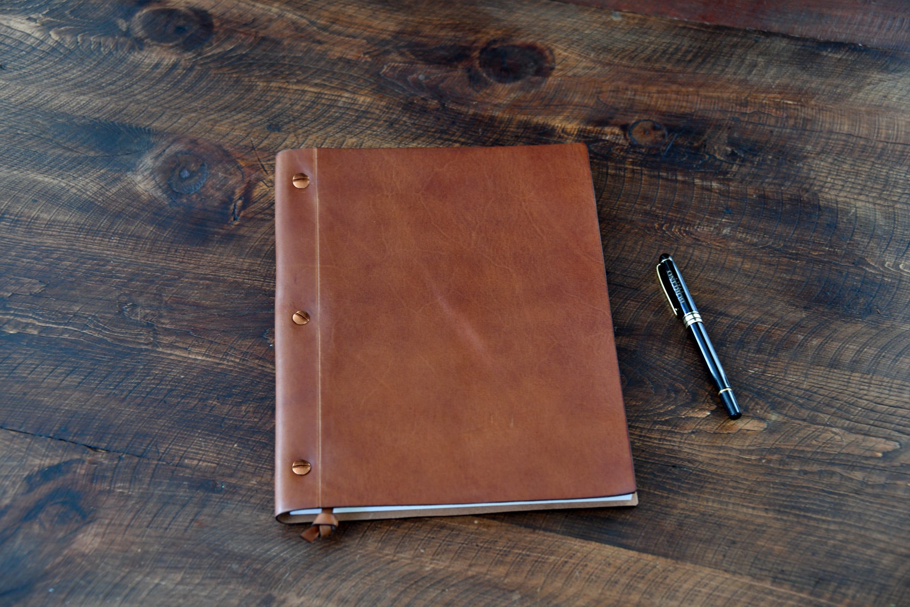 Leather Journal Lined Paper Replaceable 8.5x11 BORLINO