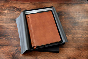 Borlino Italy Large Leather Journal Terra Tan Made in Italy
