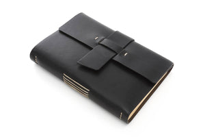 Personalized Dark Brown Bound Travel Journal Diary