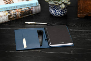 Cool Engraved Padfolio with Notepad and Tablet Phone Sleeve