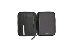 Soft Leather Covered Executive Portfolios with Zipper