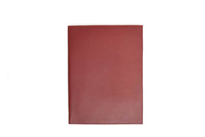 Soft Red Leather Covered Executive Journal Padfolios