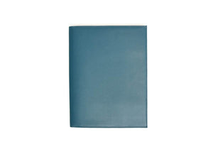 Soft Blue Leather Covered Executive Journal Padfolios