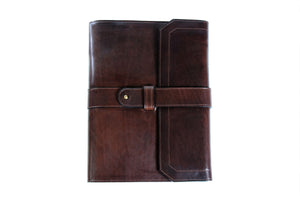 Personalized Dark Brown Travel Portfolio