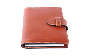 Personalized Light Tan Brown Travel Portfolio