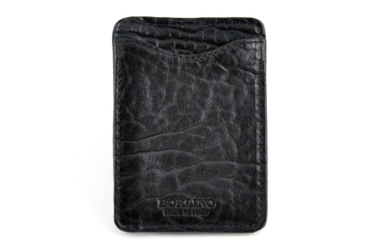 Ostrich Business Card / Credit Card Wallet - Wine - Borlino