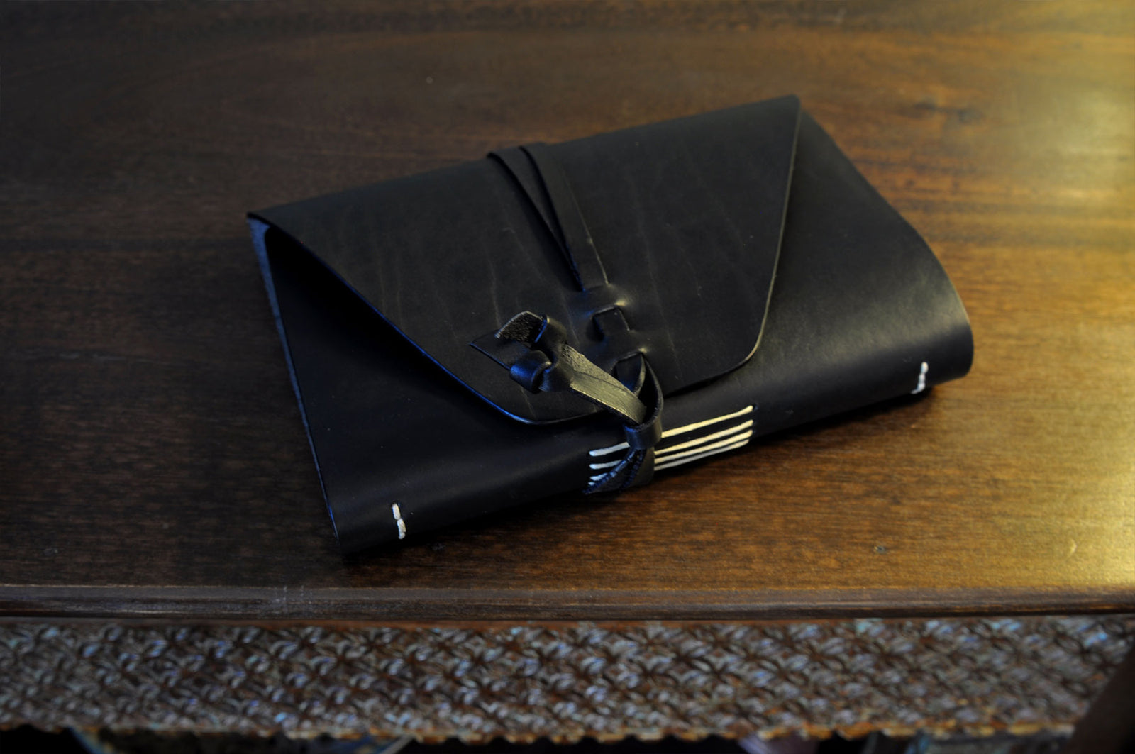 Vachetta Italian Leather Handmade Journal - Onyx - Borlino