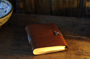 Slim Drawing Sketchbook with Hand Stitched Paper