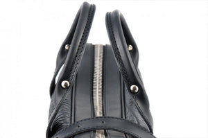 The Treviso Buffalo Leather Briefcase - Onyx Black - Borlino