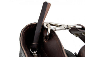 This Leather Buffalo Tote is constructed of the finest Italian vegetable-tanned Buffalo and Vachetta leathers. Each handmade tote is a one-of-a-kind. It is perfect for daily use, weekend trips or a carry-on travel bag that securely fits in the overhead or under your seat. 