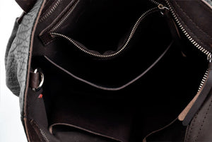 This Leather Buffalo Tote is constructed of the finest Italian vegetable-tanned Buffalo and Vachetta leathers. Each handmade tote is a one-of-a-kind. It is perfect for daily use, weekend trips or a carry-on travel bag that securely fits in the overhead or under your seat. 
