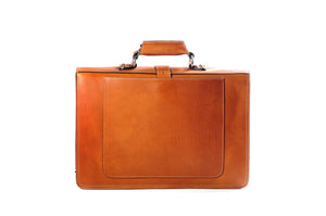Leather Italian Briefcase - Classic style. Handmade in Italy by Borlino.