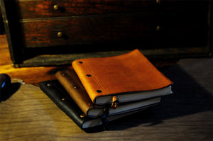 3 Screw Borlino Leather Journals with Replacement Paper