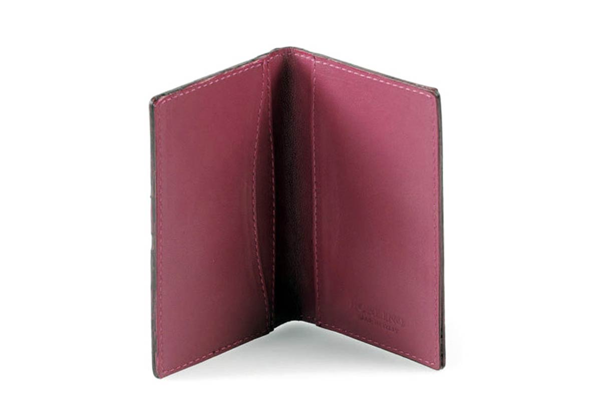 Double card holder Ostrich Leather - 