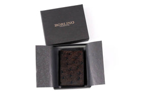 Ostrich Business Card / Credit Card Case - Walnut Brown - Borlino