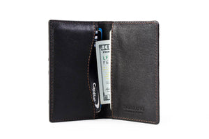 Ostrich Business Card / Credit Card Case - Walnut Brown - Borlino