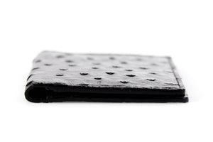 Ostrich Business Card / Credit Card Case - Walnut Brown - Borlino
