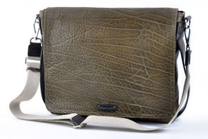 Messenger Bag - Buffalo Leather Messenger Bag - Moss - Borlino