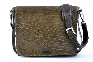 Messenger Bag, Buffalo Leather, leather Messenger Bag, leather, messenger, courier bag, Moss