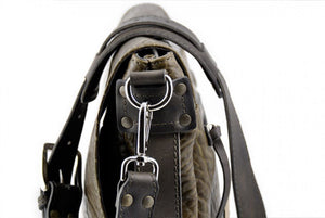 Messenger Bag - Buffalo Leather Messenger Bag - Moss - Borlino