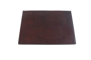 Leather Envelope Document Case - Walnut Brown