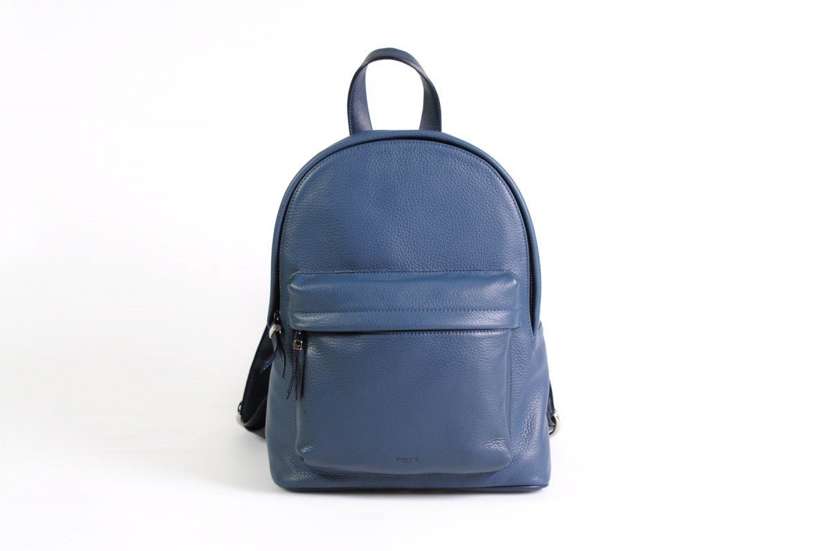 borlino leather backpack The Cortina Calf carrying strap with 3 drop Leather Travel Backpack Laptop &