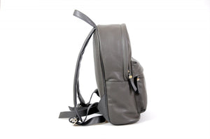 The Cortina Calf Leather Backpack - Pompeii Grey - Borlino