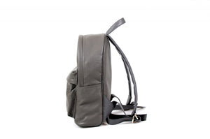 The Cortina Calf Leather Backpack - Pompeii Grey