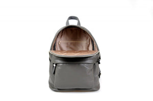 The Cortina Calf Leather Backpack - Pompeii Grey - Borlino