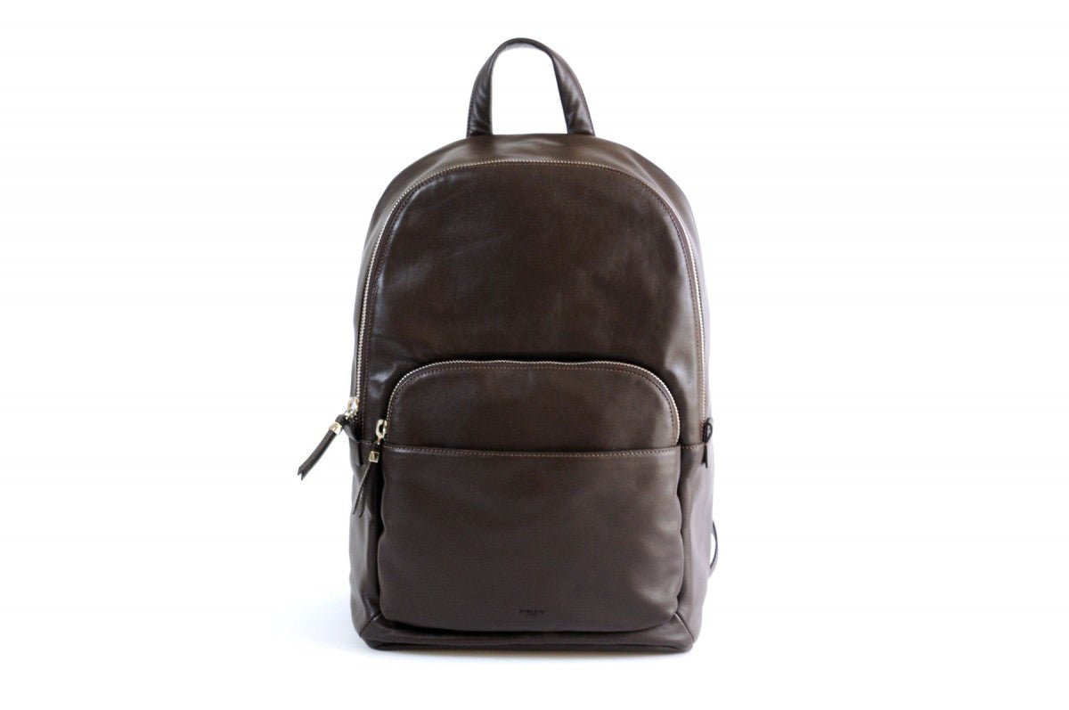 banana republic black leather backpack Leather Backpack - The Belluno - Walnut Brown Calf Leather