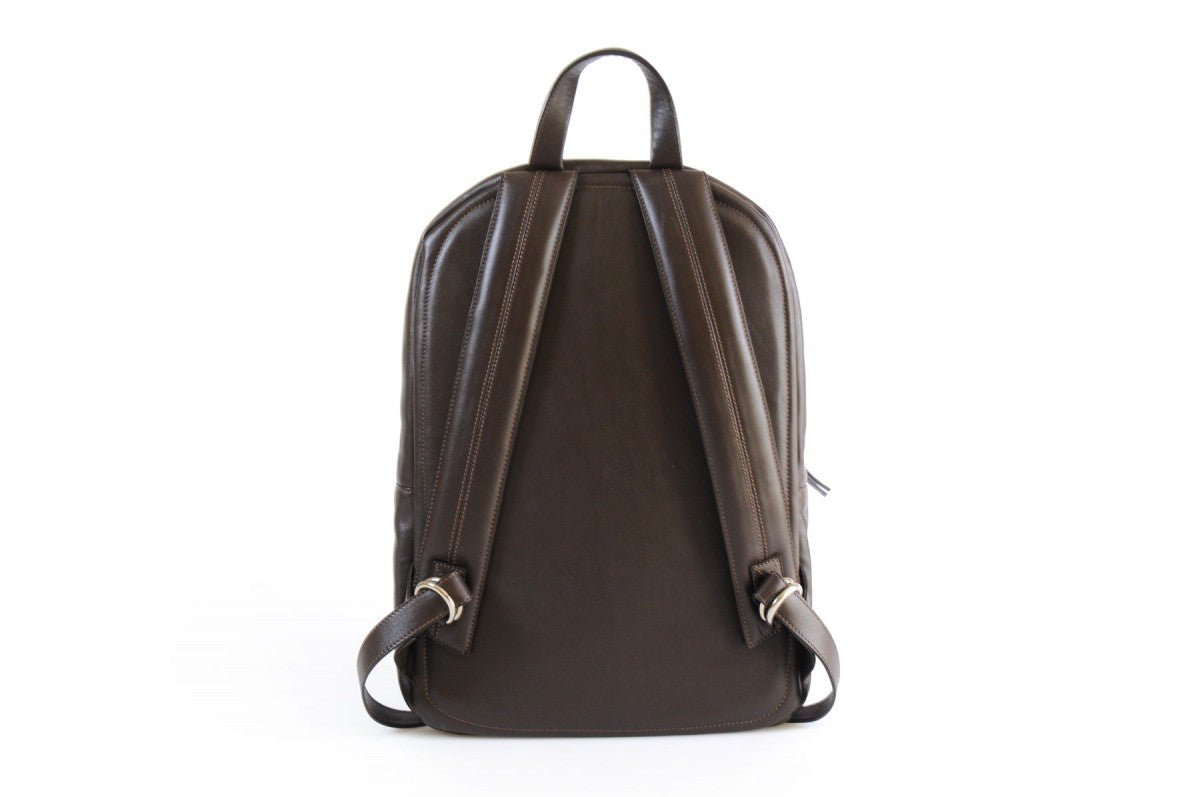 Leather Backpack - The Belluno - Walnut Brown Calf Leather