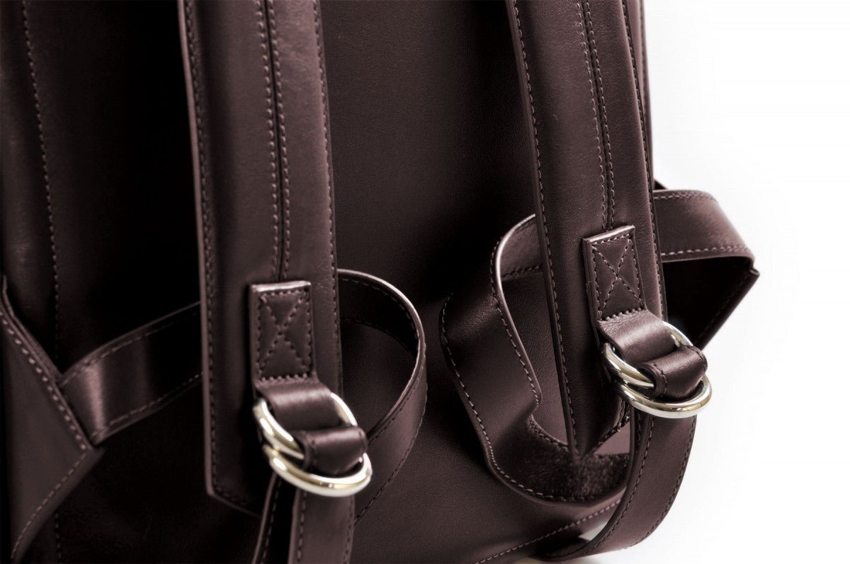 borlino leather backpack Leather Backpack - The Belluno - Walnut Brown Calf Leather