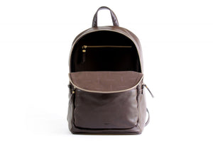 Leather Backpack - Our lightweight Walnut Calf Leather Belluno Backpack is our sleekest style contemporary backpack yet. Made from beautiful soft calf leathers that will become even softer and more beautiful over time. 