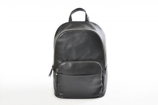 bellino leather backpack Leather Backpack - The Belluno - Shark Grey Calf Leather