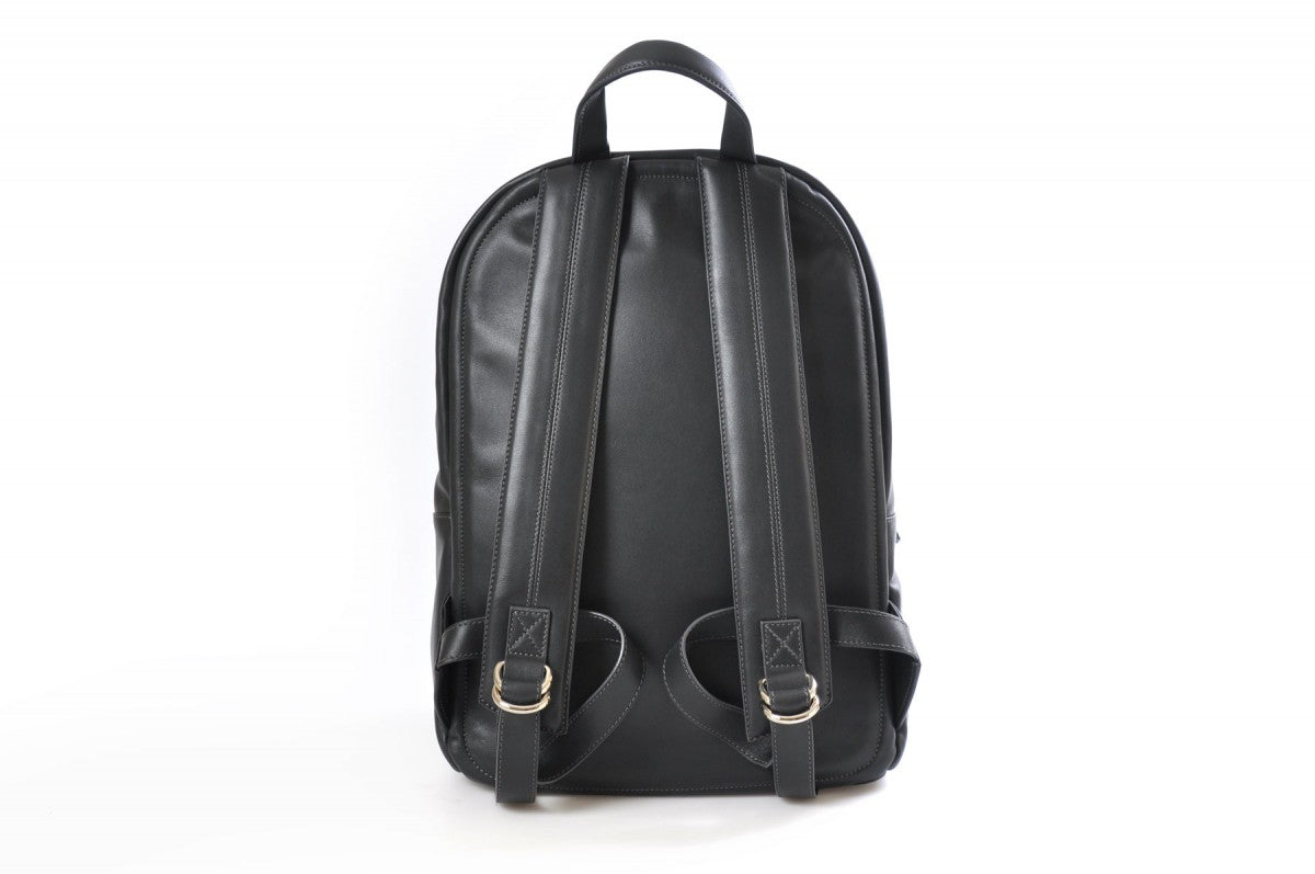 Leather Backpack The Belluno Shark Grey Calf Leather Borlino