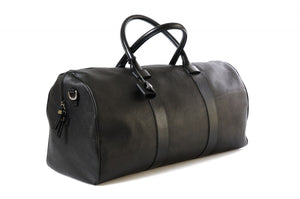 Leather Duffel - This lightweight hand-crafted leather duffel bag is constructed of the finest Italian soft calf leathers. It's perfect for weekend trips that securely fits in the plane overhead. Great for a short trip to the gym or country club as well. The spacious interior also has a secure zippered pocket.