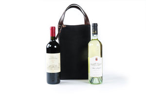 2-Bottle Leather Wine Carrier
