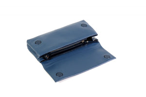 Handmade Italian Leather Clutch - Rimini - Capri Blue
