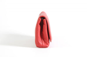 Handmade Italian Leather Clutch - Rimini - Lava Red